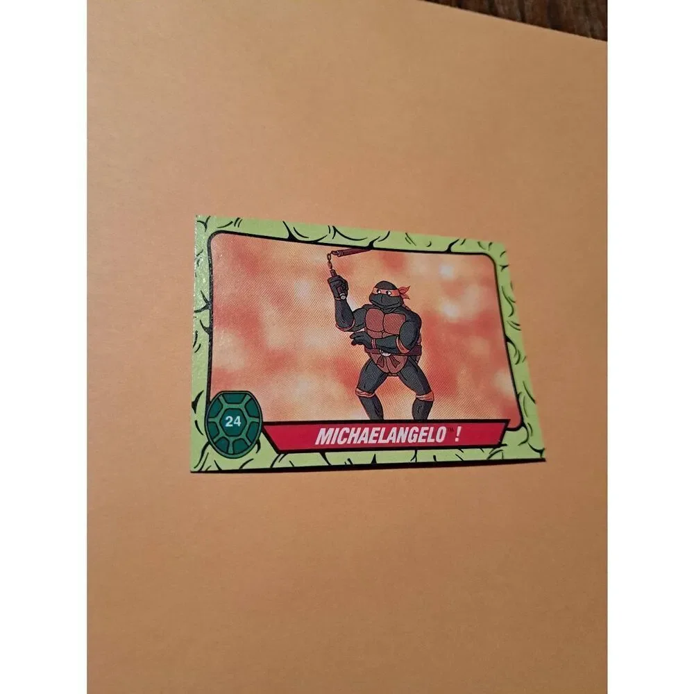 1989 Topps TMNT Michelangelo Trading Card 24 Teenage Mutant Ninja Turtles